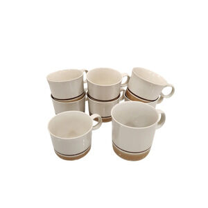 Hearthside Water Colors Japan 7 Tea Cups 1 Coffee Cup Blush Dawn Horizon Stone